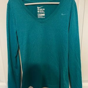 Nike long sleeve tee (teal)